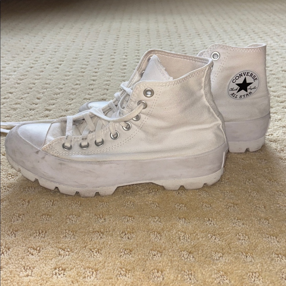 Converse All Star White Canvas High-Tops